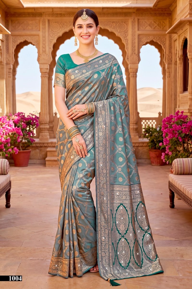 Nivedita Tissue Saroski Vol 1 By Saroj Tisse Silk Saree 